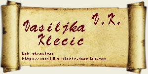 Vasiljka Klecić vizit kartica